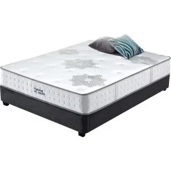 Vente flash ⌛ Habitat Et Jardin Matelas Ressorts Et à Mémoire De Forme Josey - 90 X 190 Cm - Blanc / Gris ????