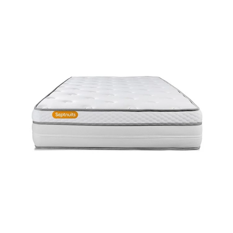 Grosses soldes ???? SEPTNUITS Matelas 90x190 Memo Luxe Ressorts Ensachés + Mémoire De Forme 5 Zones De Confort MAXI épaisseur ⭐