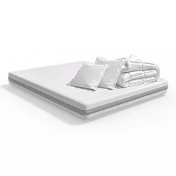 Offres ???? HBEDDING Matelas Mousse 160x200 + Couette + 2 Oreillers - Clean Confort ????